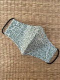 Liberty Fabrics - Willow Wood Green - Cotton Face Mask